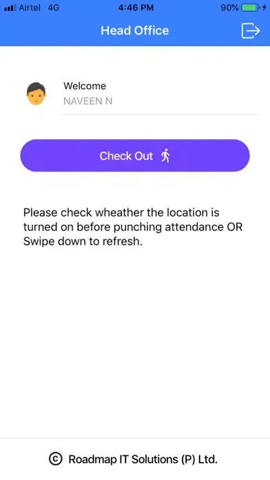Tangkapan skrin Roadmap Attendance