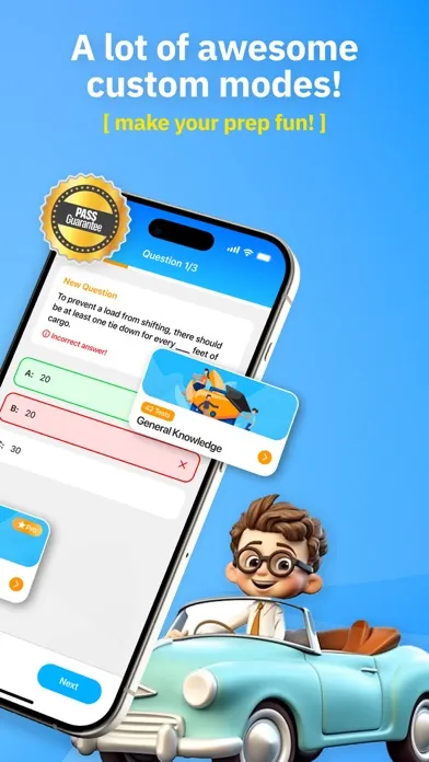 Zrzuty ekranu CDL Prep Practice Test 2025ㅤ