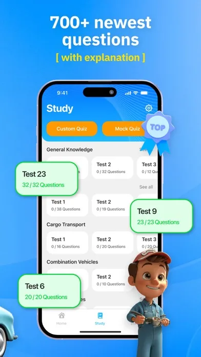 Zrzuty ekranu CDL Prep Practice Test 2025ㅤ