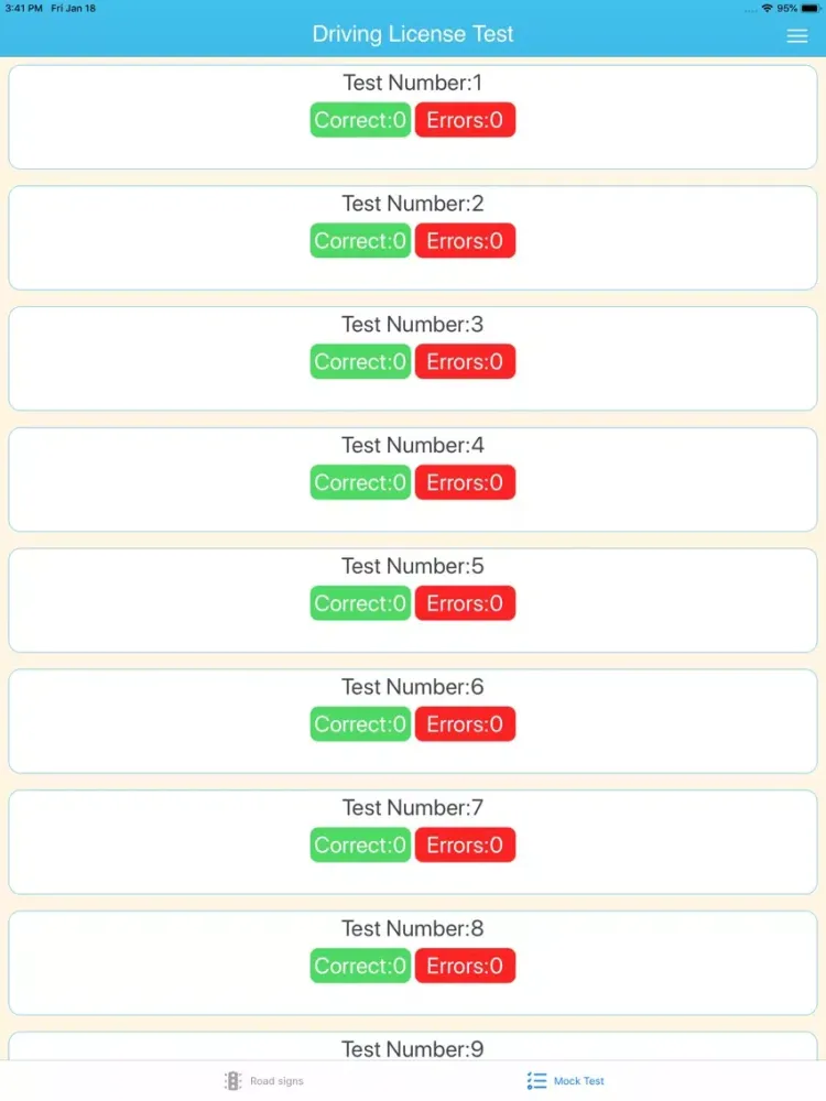 Screenshot di driving theory mock test 2020 iPad 