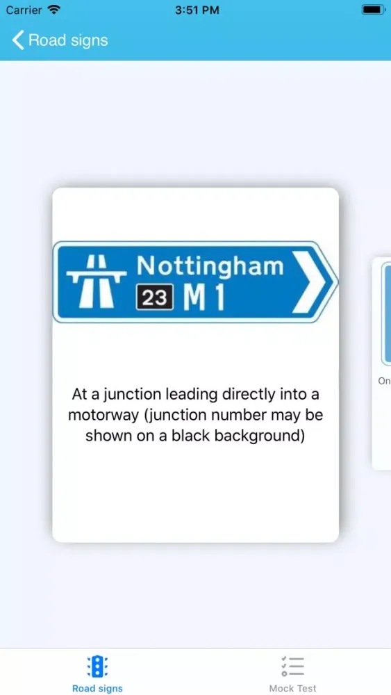 Screenshot di driving theory mock test 2020