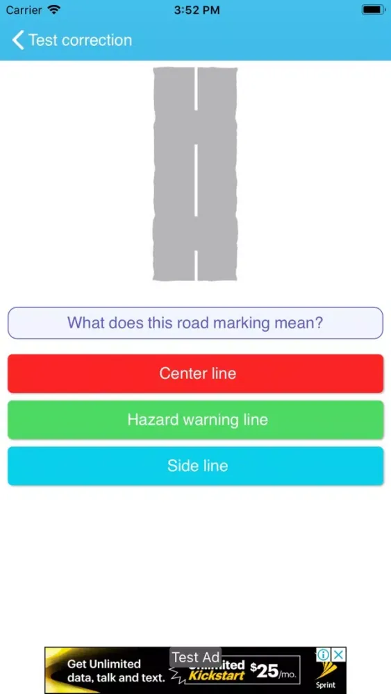 Screenshot di driving theory mock test 2020