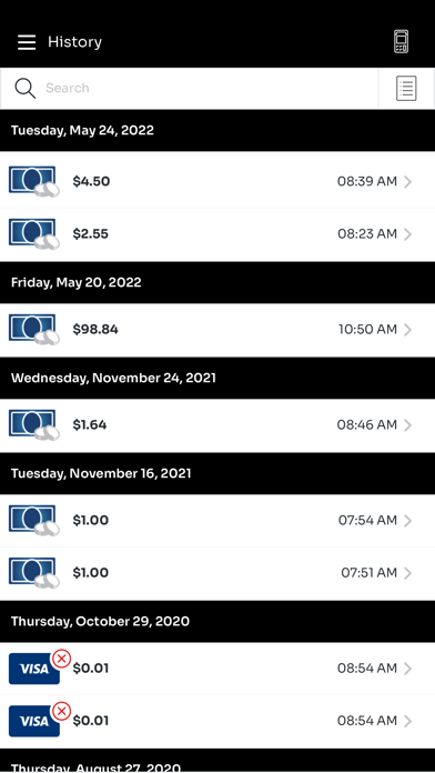 ROAMpay™ X5 Screenshots