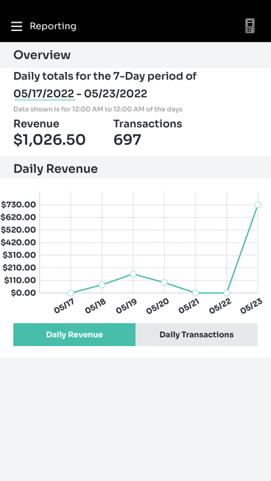 ROAMpay™ X5 Screenshots