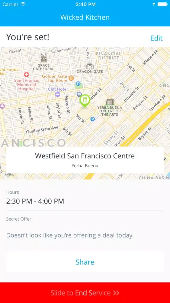Tangkapan layar RH Vendor