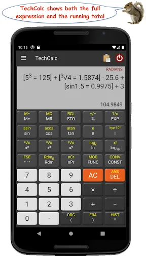 TechCalc Scientific Calculator Screenshots