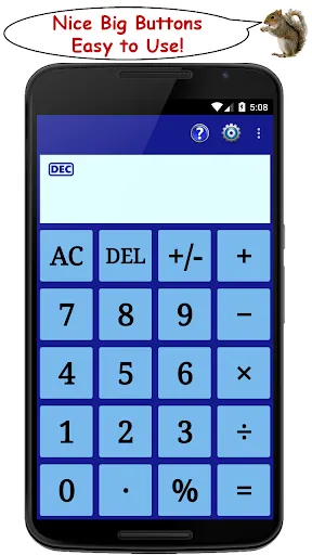 Capturas de tela do Standard Calculator (StdCalc)
