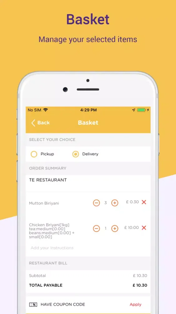 Ảnh chụp màn hình của GRUBS UP