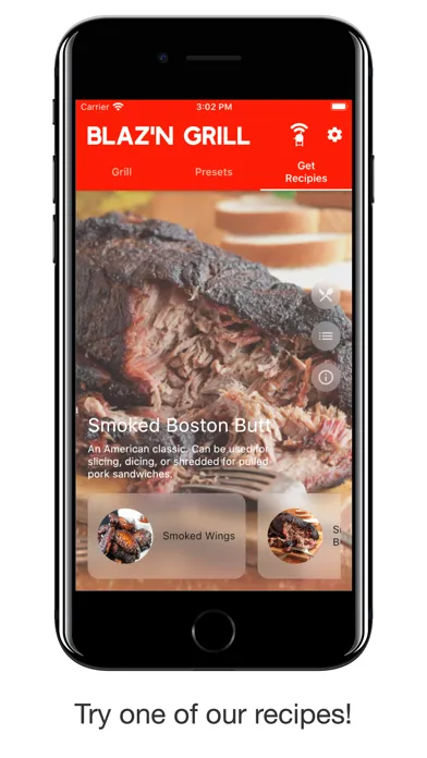 Tangkapan skrin Blaz'n Grill Works Grill App