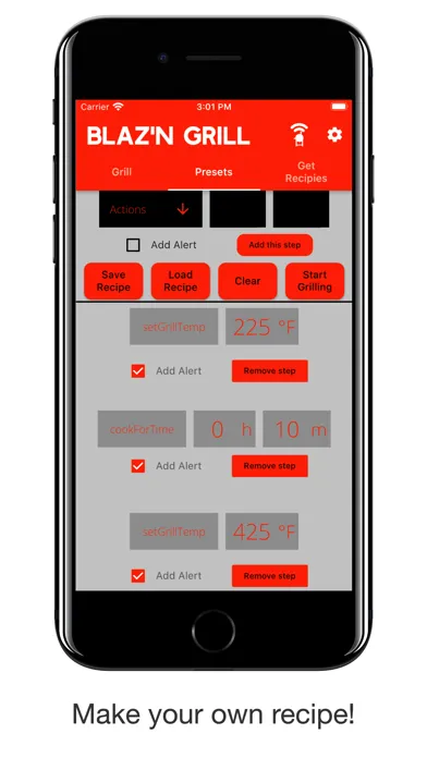 Tangkapan skrin Blaz'n Grill Works Grill App