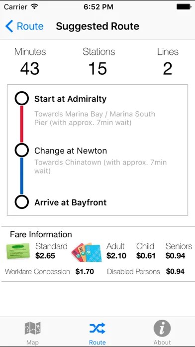 Tangkapan layar Singapore MRT LRT Offline