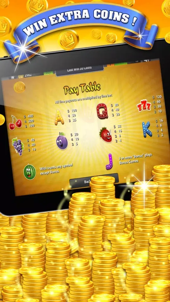 Fun Fruit Frenzy Slots : Free 777 Slot Machine Game with Big Hit Jackpot سکرین شاٹس