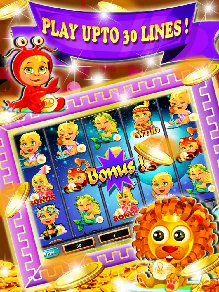 Horoscope slots : play 777 Las Vegas Style Slot Machine to try your luck iPad 应用截图