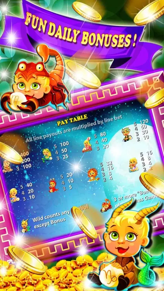 Horoscope slots : play 777 Las Vegas Style Slot Machine to try your luck应用截图