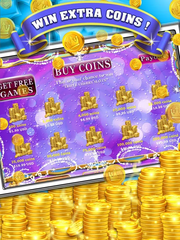 Triple Cherry Slots : Free 777 Slot Machine Game with Big Hit Jackpot iPad 應用截圖