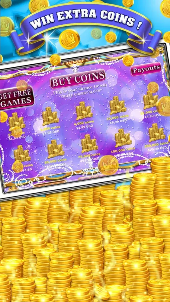 Triple Cherry Slots : Free 777 Slot Machine Game with Big Hit Jackpot應用截圖