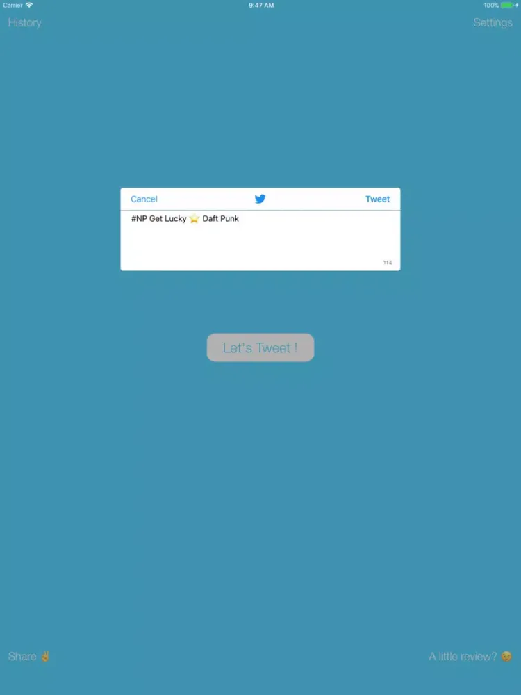 Скриншоты NPTweet iPad 