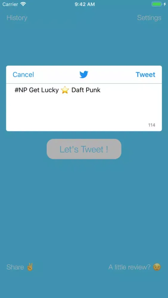 Скриншоты NPTweet