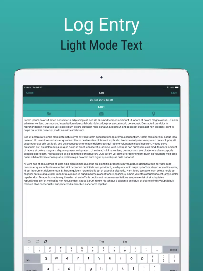 Logily iPad 應用截圖