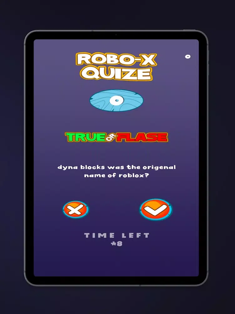 robux quiz robuxat chanlage iPad  스크린샷