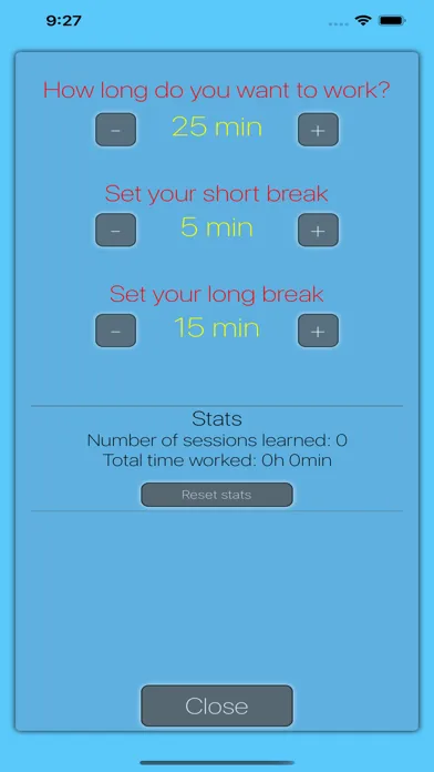 My study timer 스크린샷