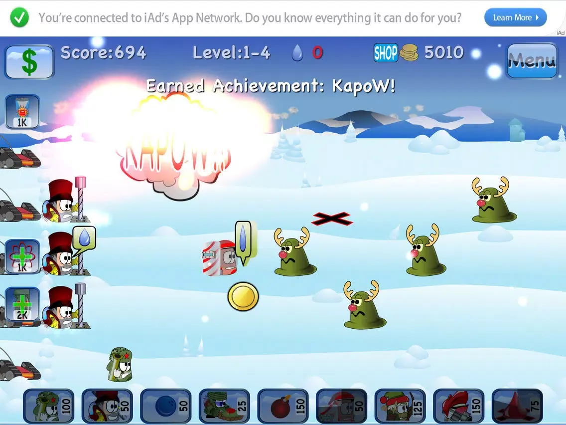 Скриншоты Tiny Defenders Vs Slimes Holiday iPad 
