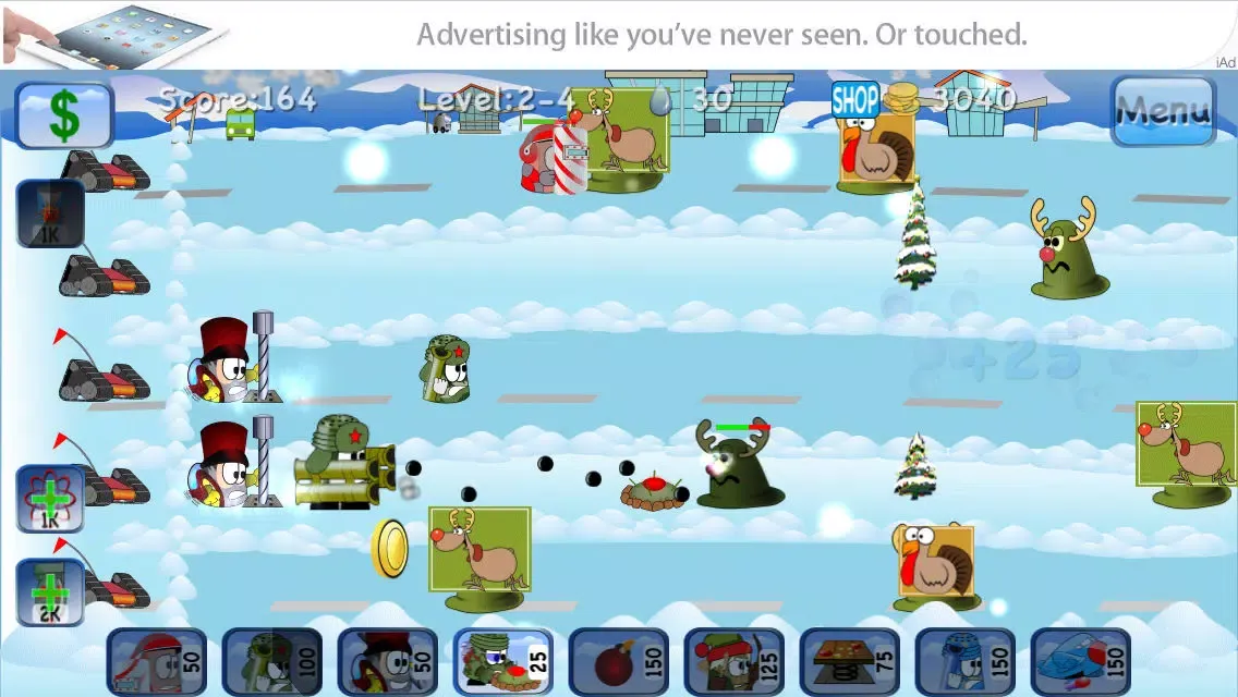 Скриншоты Tiny Defenders Vs Slimes Holiday
