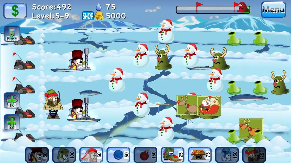 Скриншоты Tiny Defenders Vs Slimes Holiday