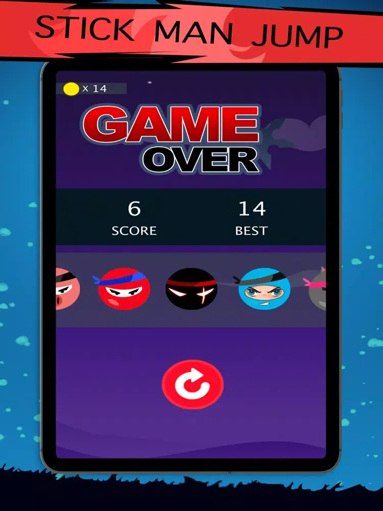 Скриншоты Ninja Stickman dash iPad 