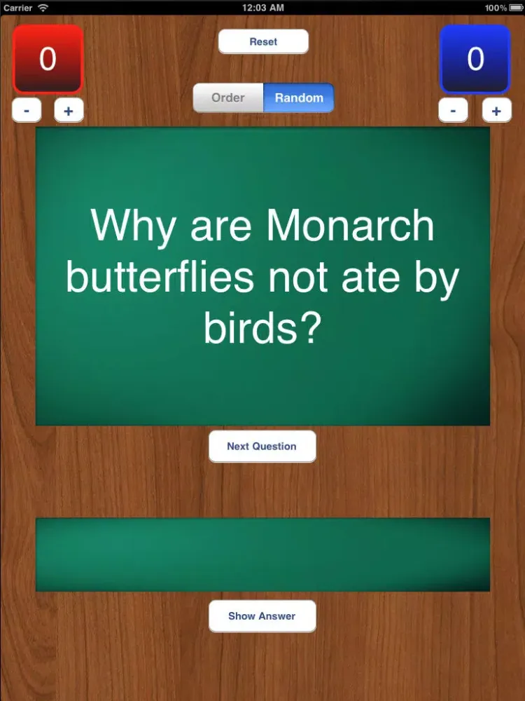 Ảnh chụp màn hình của Animal Trivia iPad 