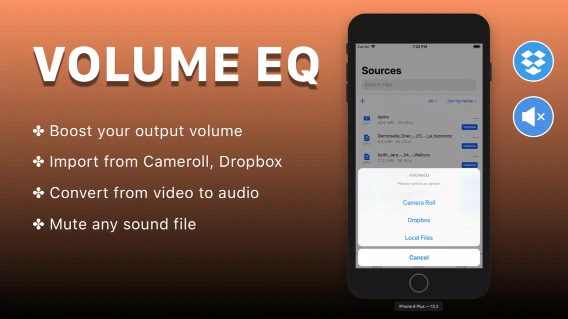 Captures d'écran de Volume EQ: Music Booster ๏