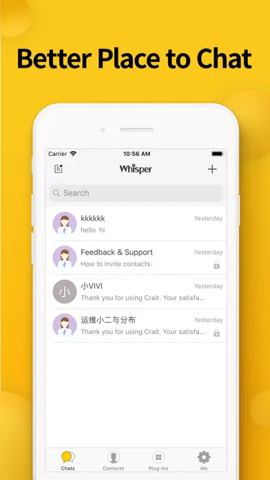 Whisper - Text and Video Chat スクリーンショット