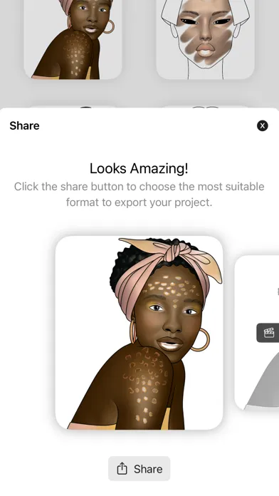Tangkapan layar Prêt à Makeup