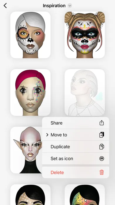 Tangkapan layar Prêt à Makeup