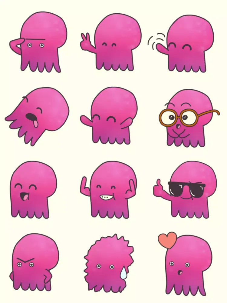 Tako the Octopus Sticker Pack iPad  स्क्रीनशॉट