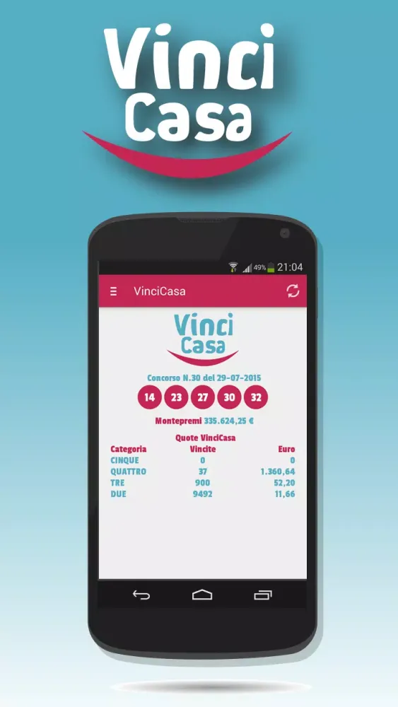 Estrazioni di VinciCasa Screenshots