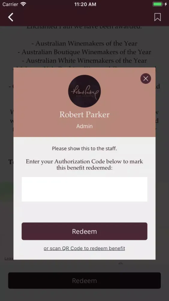 Robert Parker Benefits سکرین شاٹس