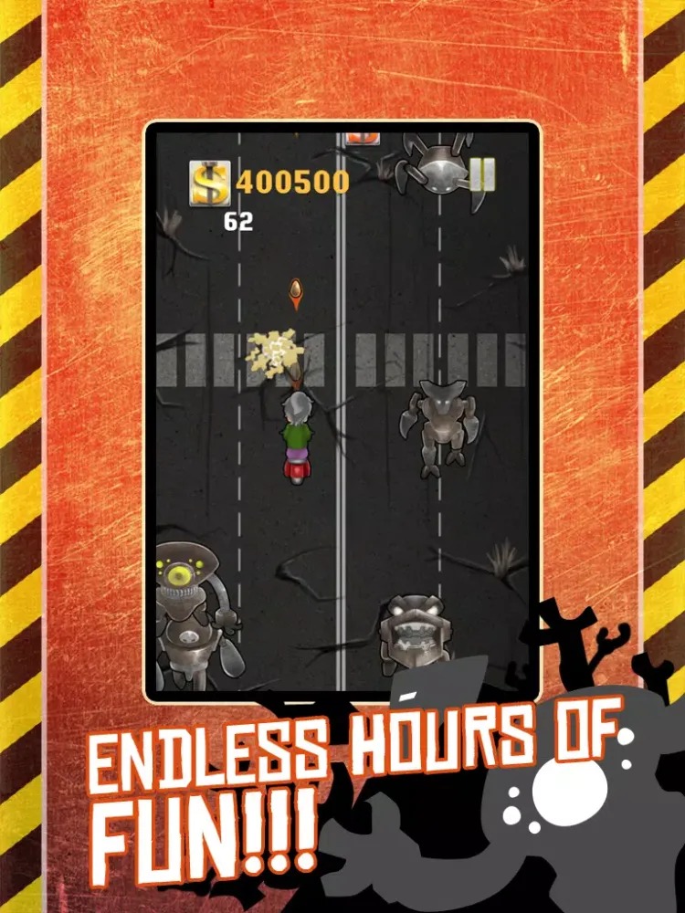 A Crazy Grandma Vs. Evil Robots Run - Save Harlem From Killer Robots iPad  سکرین شاٹس