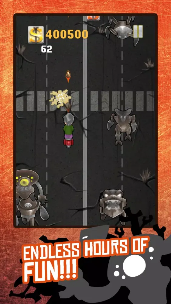 A Crazy Grandma Vs. Evil Robots Run - Save Harlem From Killer Robots سکرین شاٹس