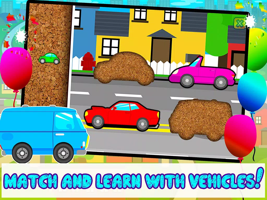 صور Kids Car, Trucks, Construction & Emergency Vehicles - Puzzles for Kids (toddler age learning games free) iPad 