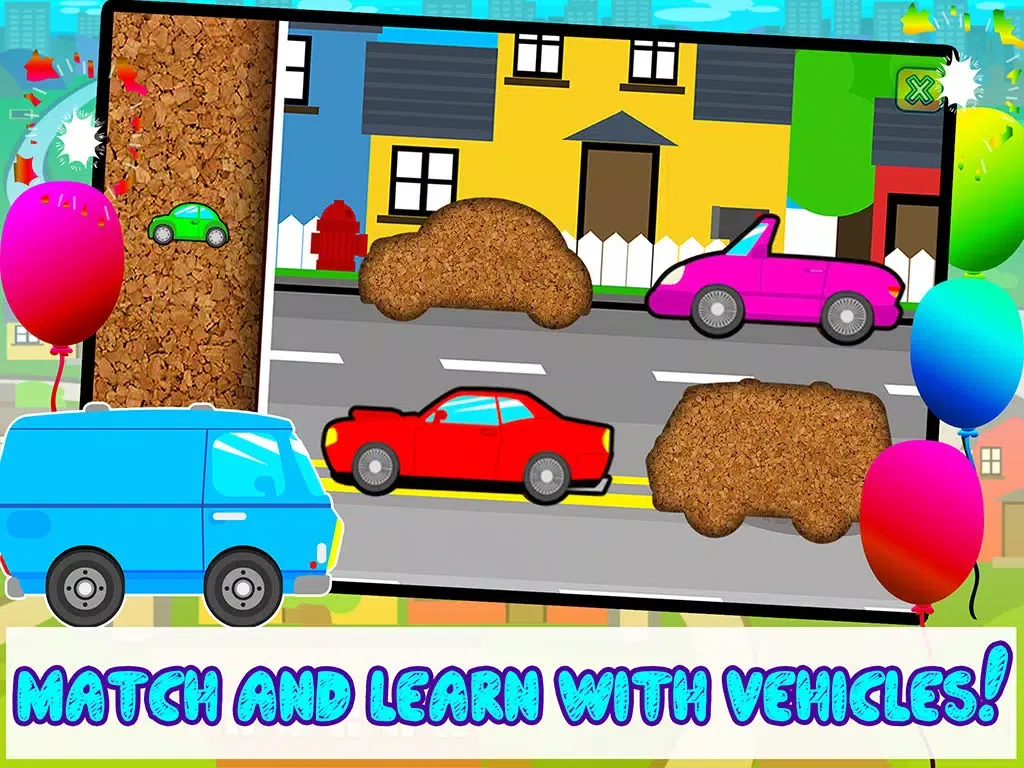 Kids Car, Trucks, Construction & Emergency Vehicles - Puzzles for Kids (toddler age learning games free) iPad  스크린샷