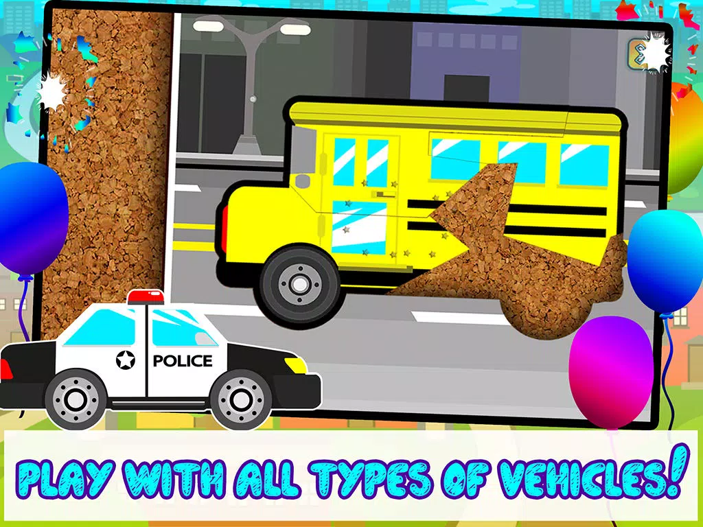 صور Kids Car, Trucks, Construction & Emergency Vehicles - Puzzles for Kids (toddler age learning games free) iPad 