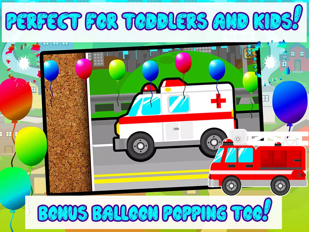 صور Kids Car, Trucks, Construction & Emergency Vehicles - Puzzles for Kids (toddler age learning games free) iPad 