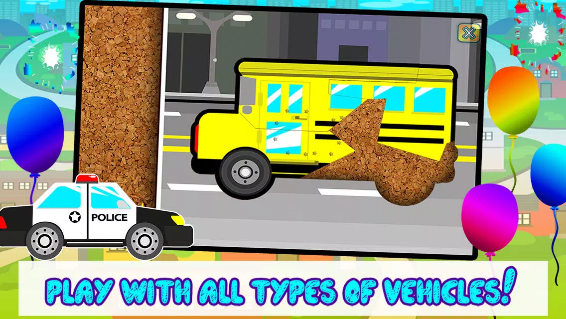 صور Kids Car, Trucks, Construction & Emergency Vehicles - Puzzles for Kids (toddler age learning games free)