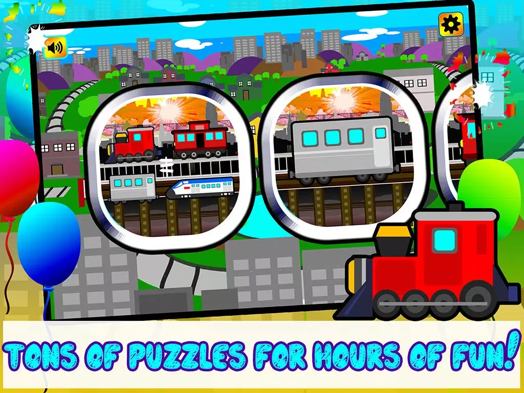 Capturas de tela do Kids Trains, Planes & Boat Vehicles - Puzzles for Kids (toddler age learning games free) iPad 