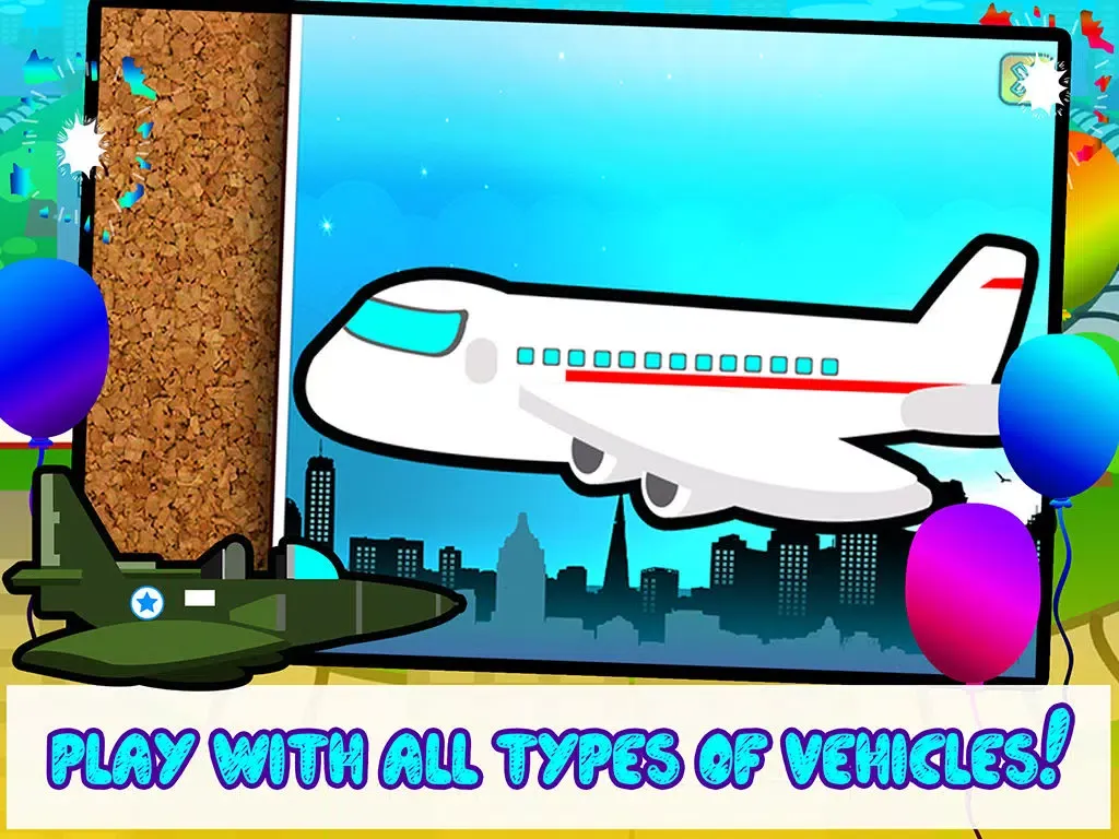 Capturas de tela do Kids Trains, Planes & Boat Vehicles - Puzzles for Kids (toddler age learning games free) iPad 