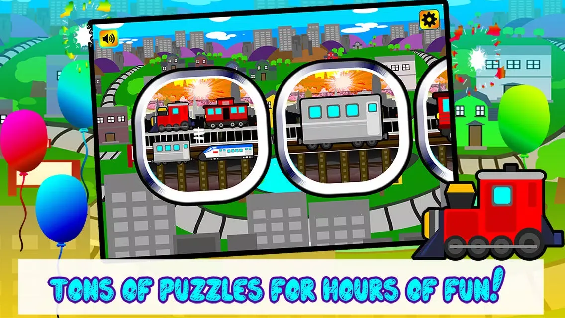 Capturas de tela do Kids Trains, Planes & Boat Vehicles - Puzzles for Kids (toddler age learning games free)