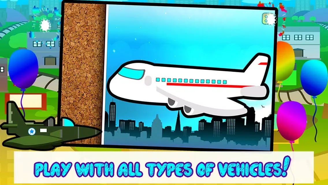 Capturas de tela do Kids Trains, Planes & Boat Vehicles - Puzzles for Kids (toddler age learning games free)