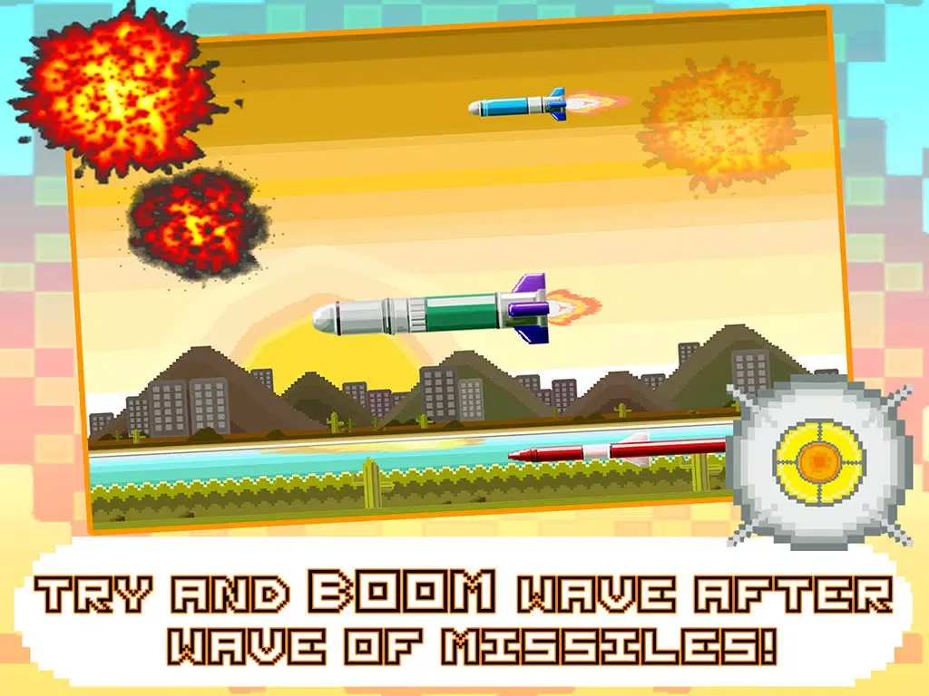 Tap Tap Boom - Endless Missile Defense Game iPad  स्क्रीनशॉट