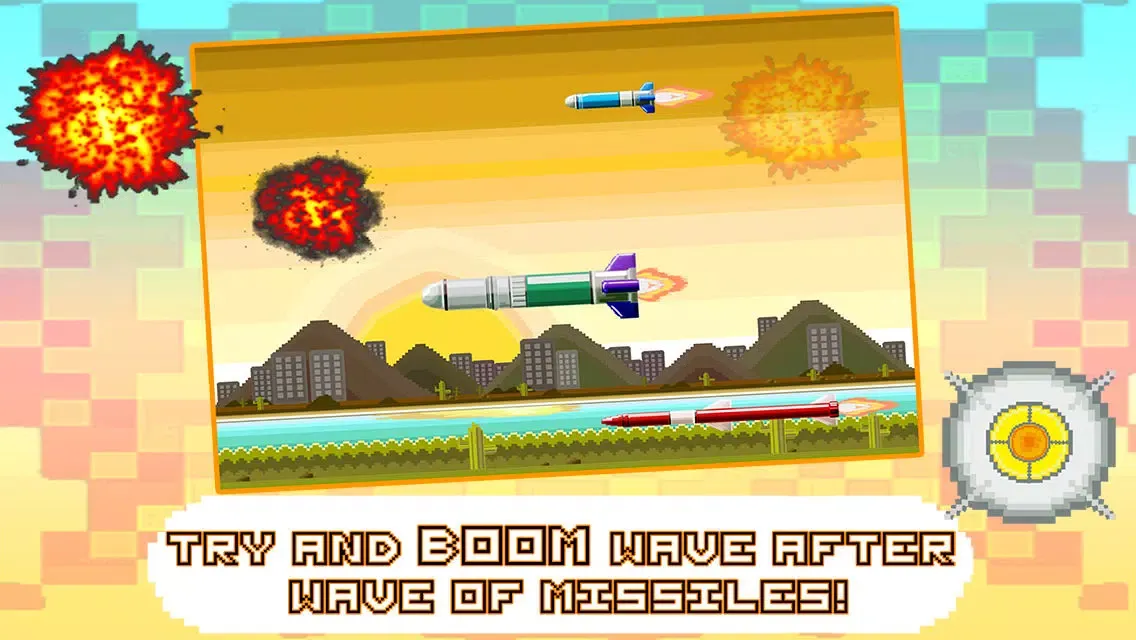 Tap Tap Boom - Endless Missile Defense Game स्क्रीनशॉट